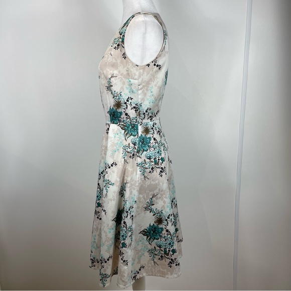 Orsay Fit And Flare 50’s Inspired Sleeveless Floral Dress Euro Size 34 US Size 2 - Picture 5 of 12
